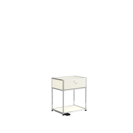 Image Table de chevet USM Haller E - Couleur : coloris-e-com-24-blanc-pur