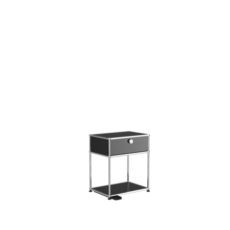 Image Table de chevet USM Haller E - Couleur : coloris-e-com-30-noir-graphite