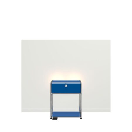 Image Table de chevet USM Haller E - Couleur : coloris-e-com-27-bleu-gentiane