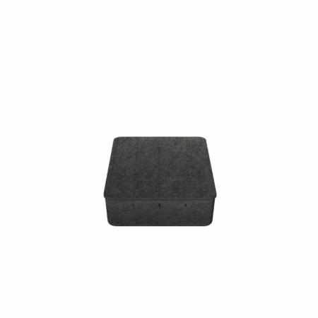 Image USM Inos Box basse 500 – avec plateau - Couleur : coloris-e-com-33-anthracite