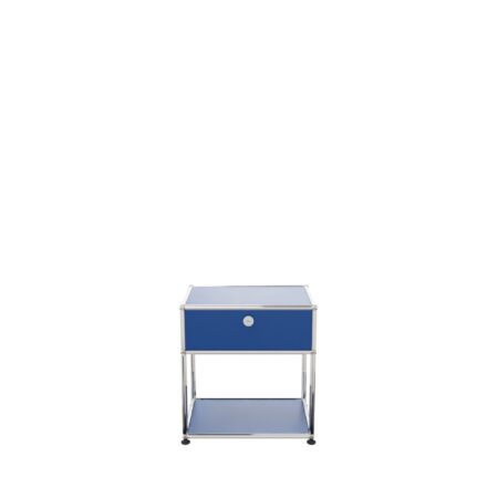 Image Table de chevet M54 USM Haller - Couleur : coloris-e-com-27-bleu-gentiane